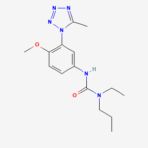 1-Ethyl-3-[4-methoxy-3-(5-methyltetrazol-1-yl)phenyl]-1-propylurea