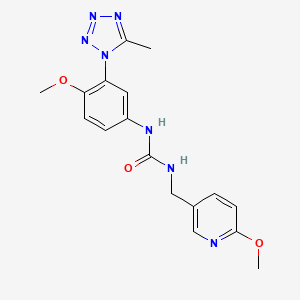 1-[4-Methoxy-3-(5-methyltetrazol-1-yl)phenyl]-3-[(6-methoxypyridin-3-yl)methyl]urea