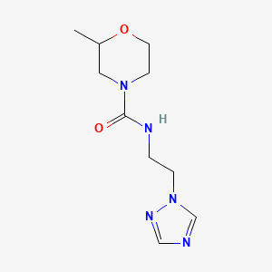 2-methyl-N-[2-(1,2,4-triazol-1-yl)ethyl]morpholine-4-carboxamide