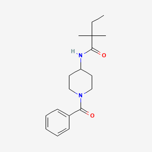 N-(1-benzoylpiperidin-4-yl)-2,2-dimethylbutanamide