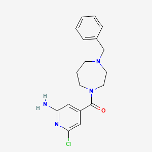 (2-Amino-6-chloropyridin-4-yl)-(4-benzyl-1,4-diazepan-1-yl)methanone