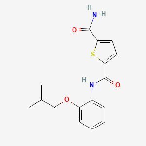 2-N-[2-(2-methylpropoxy)phenyl]thiophene-2,5-dicarboxamide