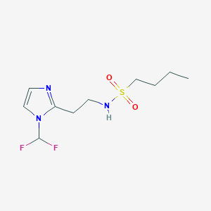 N-[2-[1-(difluoromethyl)imidazol-2-yl]ethyl]butane-1-sulfonamide