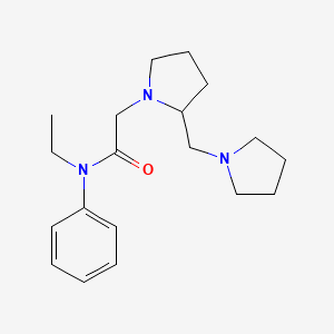 N-ethyl-N-phenyl-2-[2-(pyrrolidin-1-ylmethyl)pyrrolidin-1-yl]acetamide