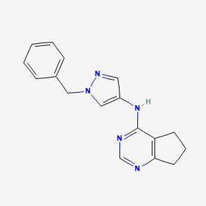 N-(1-benzylpyrazol-4-yl)-6,7-dihydro-5H-cyclopenta[d]pyrimidin-4-amine