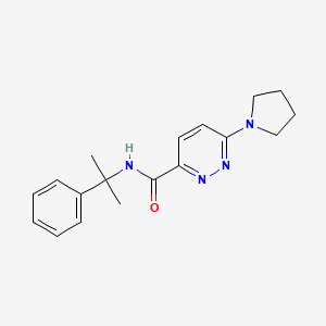 N-(2-phenylpropan-2-yl)-6-pyrrolidin-1-ylpyridazine-3-carboxamide