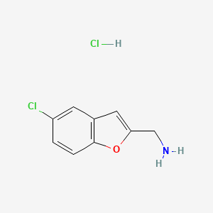 (5-Chloro-1-benzofuran-2-yl)methanamine hydrochloride