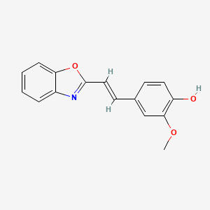 4-[(E)-2-(1,3-benzoxazol-2-yl)ethenyl]-2-methoxyphenol