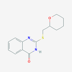 2-(oxan-2-ylmethylsulfanyl)-3H-quinazolin-4-one