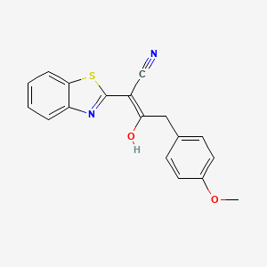 (Z)-2-(1,3-benzothiazol-2-yl)-3-hydroxy-4-(4-methoxyphenyl)but-2-enenitrile