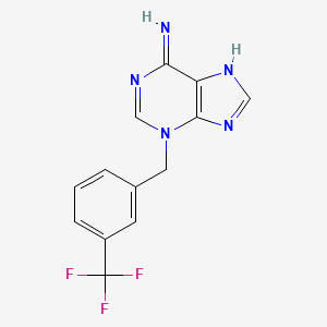 3-[[3-(Trifluoromethyl)phenyl]methyl]purin-6-amine