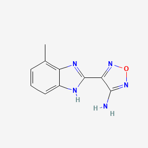 4-(4-methyl-1H-benzimidazol-2-yl)-1,2,5-oxadiazol-3-amine