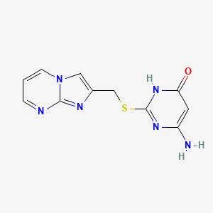 4-amino-2-(imidazo[1,2-a]pyrimidin-2-ylmethylsulfanyl)-1H-pyrimidin-6-one