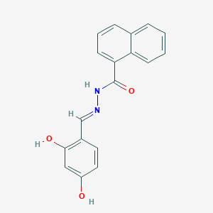 N-[(E)-(2,4-dihydroxyphenyl)methylideneamino]naphthalene-1-carboxamide