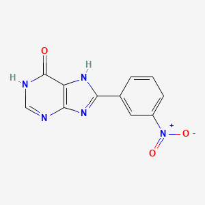 8-(3-Nitrophenyl)-1,7-dihydropurin-6-one