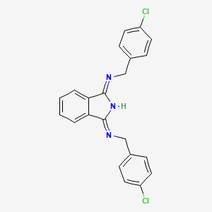 1-N,3-N-bis[(4-chlorophenyl)methyl]isoindole-1,3-diimine