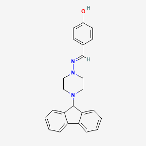 4-{[(E)-4-(9H-Fluoren-9-yl)-piperazin-1-ylimino]-methyl}-phenol