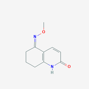 molecular formula C10H12N2O2 B7130940 Quinolin-2(1H)-one, 5,6,7,8-tetrahydro-5-methoxyimino- 