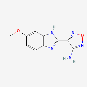 4-(6-methoxy-1H-benzimidazol-2-yl)-1,2,5-oxadiazol-3-amine