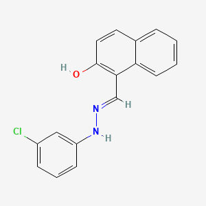 1-[(E)-[(3-chlorophenyl)hydrazinylidene]methyl]naphthalen-2-ol