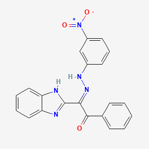 (2E)-2-(1H-benzimidazol-2-yl)-2-[(3-nitrophenyl)hydrazinylidene]-1-phenylethanone