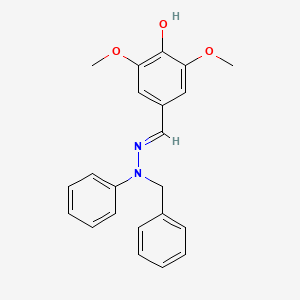 4-[(E)-[benzyl(phenyl)hydrazinylidene]methyl]-2,6-dimethoxyphenol