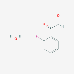 molecular formula C8H7FO3 B071314 2-氟苯甘醛水合物 CAS No. 170880-96-3