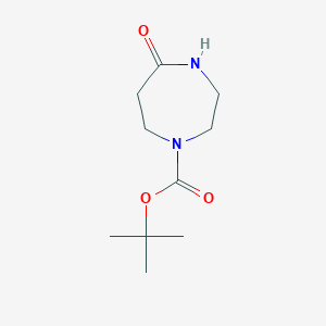 molecular formula C10H18N2O3 B071317 叔丁基 5-氧代-1,4-二氮杂环戊烷-1-羧酸酯 CAS No. 190900-21-1