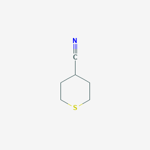 molecular formula C6H9NS B071359 四氢噻吩-4-腈 CAS No. 195503-40-3