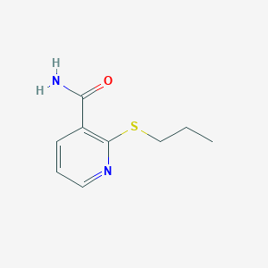 molecular formula C9H12N2OS B071382 2-(丙硫基)烟酰胺 CAS No. 175135-26-9