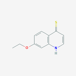 molecular formula C11H11NOS B071415 7-Ethoxyquinoline-4(1H)-thione CAS No. 178984-15-1