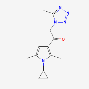 1-(1-Cyclopropyl-2,5-dimethylpyrrol-3-yl)-2-(5-methyltetrazol-1-yl)ethanone