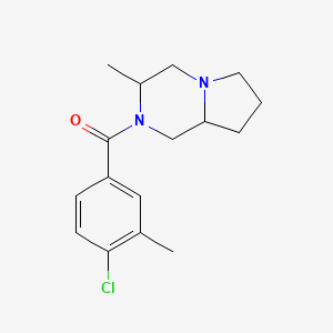 (4-chloro-3-methylphenyl)-(3-methyl-3,4,6,7,8,8a-hexahydro-1H-pyrrolo[1,2-a]pyrazin-2-yl)methanone