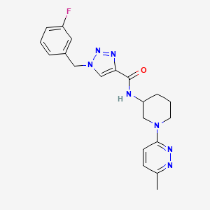 1-[(3-fluorophenyl)methyl]-N-[1-(6-methylpyridazin-3-yl)piperidin-3-yl]triazole-4-carboxamide