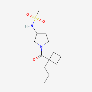 N-[1-(1-propylcyclobutanecarbonyl)pyrrolidin-3-yl]methanesulfonamide