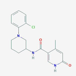 N-[1-(2-chlorophenyl)piperidin-3-yl]-4-methyl-6-oxo-1H-pyridine-3-carboxamide