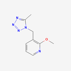 2-Methoxy-3-[(5-methyltetrazol-1-yl)methyl]pyridine