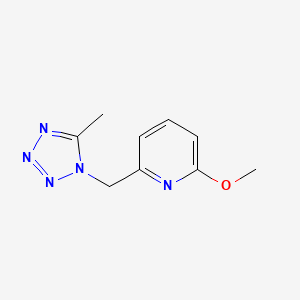 2-Methoxy-6-[(5-methyltetrazol-1-yl)methyl]pyridine