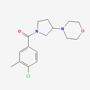 (4-Chloro-3-methylphenyl)-(3-morpholin-4-ylpyrrolidin-1-yl)methanone