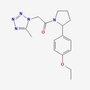 1-[2-(4-Ethoxyphenyl)pyrrolidin-1-yl]-2-(5-methyltetrazol-1-yl)ethanone