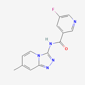 5-fluoro-N-(7-methyl-[1,2,4]triazolo[4,3-a]pyridin-3-yl)pyridine-3-carboxamide