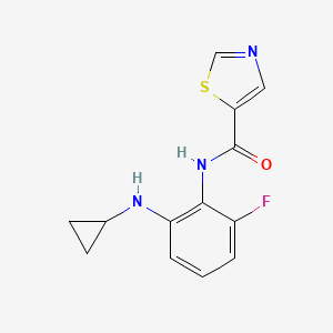 N-[2-(cyclopropylamino)-6-fluorophenyl]-1,3-thiazole-5-carboxamide