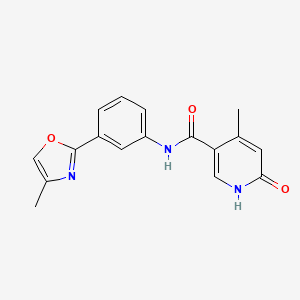 4-methyl-N-[3-(4-methyl-1,3-oxazol-2-yl)phenyl]-6-oxo-1H-pyridine-3-carboxamide