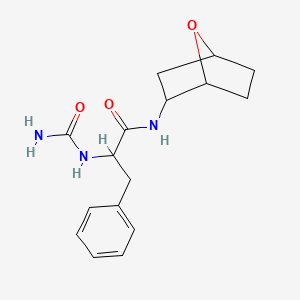 2-(carbamoylamino)-N-(7-oxabicyclo[2.2.1]heptan-2-yl)-3-phenylpropanamide