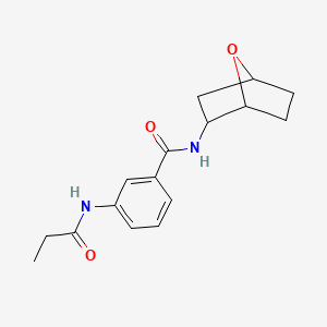 N-(7-oxabicyclo[2.2.1]heptan-2-yl)-3-(propanoylamino)benzamide