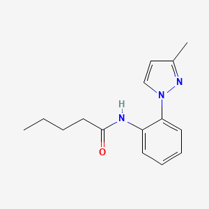 N-[2-(3-methylpyrazol-1-yl)phenyl]pentanamide