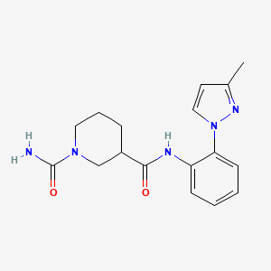 3-N-[2-(3-methylpyrazol-1-yl)phenyl]piperidine-1,3-dicarboxamide