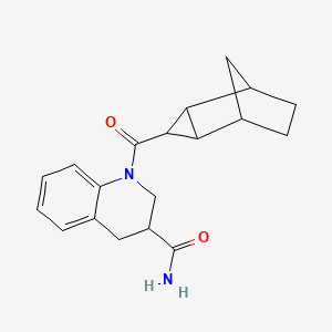 1-(tricyclo[3.2.1.02,4]octane-3-carbonyl)-3,4-dihydro-2H-quinoline-3-carboxamide