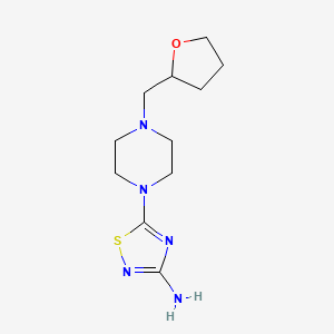 5-[4-(Oxolan-2-ylmethyl)piperazin-1-yl]-1,2,4-thiadiazol-3-amine