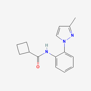 N-[2-(3-methylpyrazol-1-yl)phenyl]cyclobutanecarboxamide